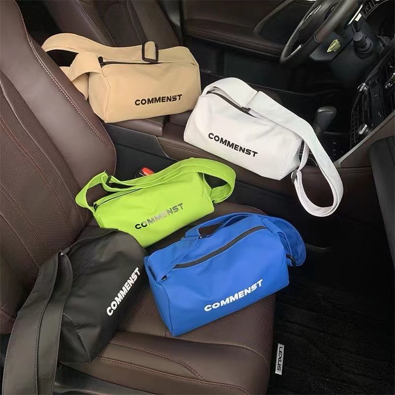 Túi Đeo Vai Thể Thao Vải Canvas In Chữ Thời Trang Mùa Hè 2022