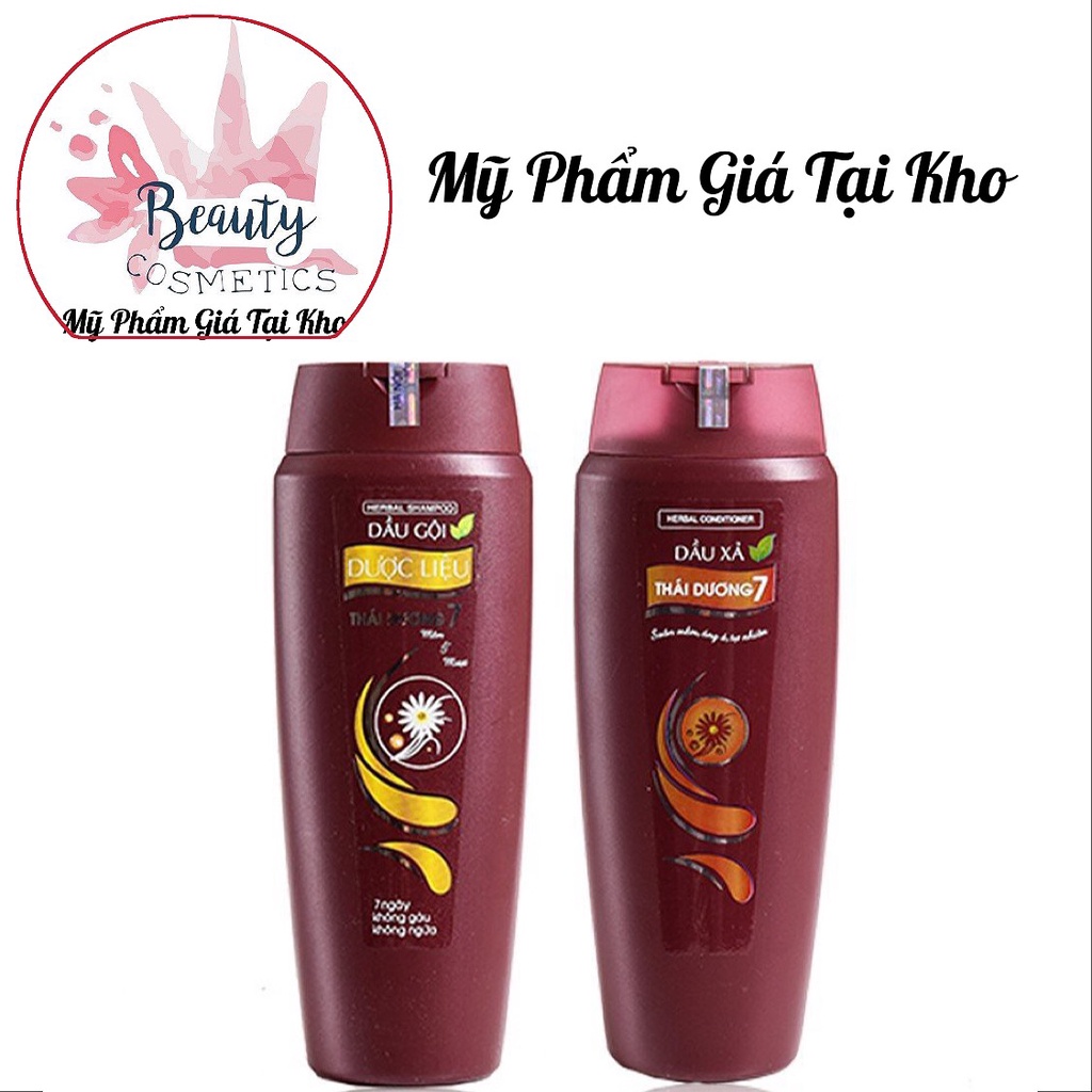bộ Dầu GỘI-XẢ dành cho tốc nấm, gàu, ngứa, rụng tóc Thái Dương 7 200ml