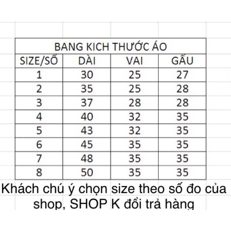 Áo lông có túi( KHÔNG MŨ) Size 5-10T