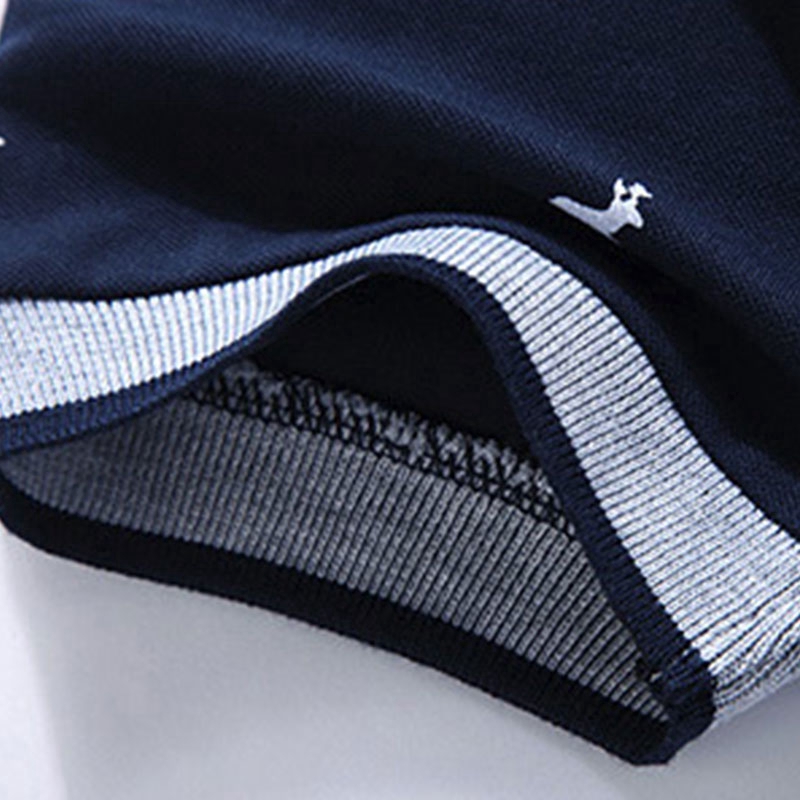 Áo thun nam cổ polo ngắn tay in họa tiết thời trang