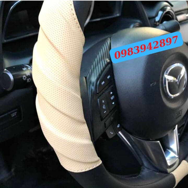 Bọc vô lăng Sparco Mazda CX5 Mazda 2 Mazda 3 Mazda 6 cao cấp | Bọc vô lăng Sparco chính hãng | Ốp vô lăng ô tô Sparco