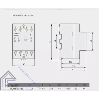 Khởi động từ 1 pha CHINT NCH8