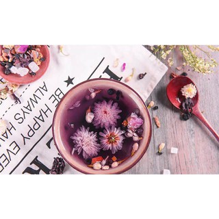 10 gói Trà hắc kỷ tử-hoa nhài-hoa cúc trắng-hoa hồng-hibiscus-đường phèn