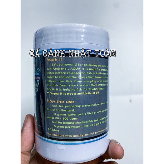 AQUA H CHỐNG SHOCK VÀ CẤP CỨU CHO CÀ RỒNG THÁI LAN 250G