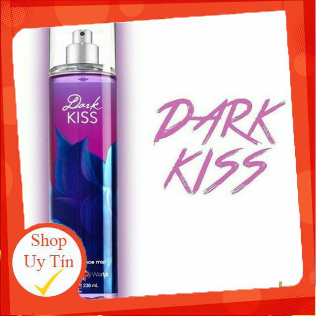 Xịt thơm Dark Kiss Fine Fragrance Mist Bath and Body Works 250ml/Chính Hãng 🍭Hot🍭 | Thế Giới Skin Care