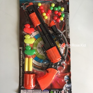 ĐỒ CHƠI SUNG BẮN BOWLING ĐEN CAM