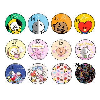 Cute phone button with BT21 printed image