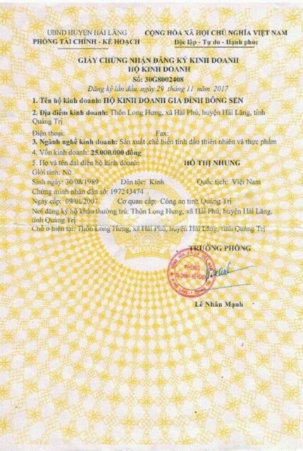 Dầu Mù U Xanh Nguyên Chất 1 Lít