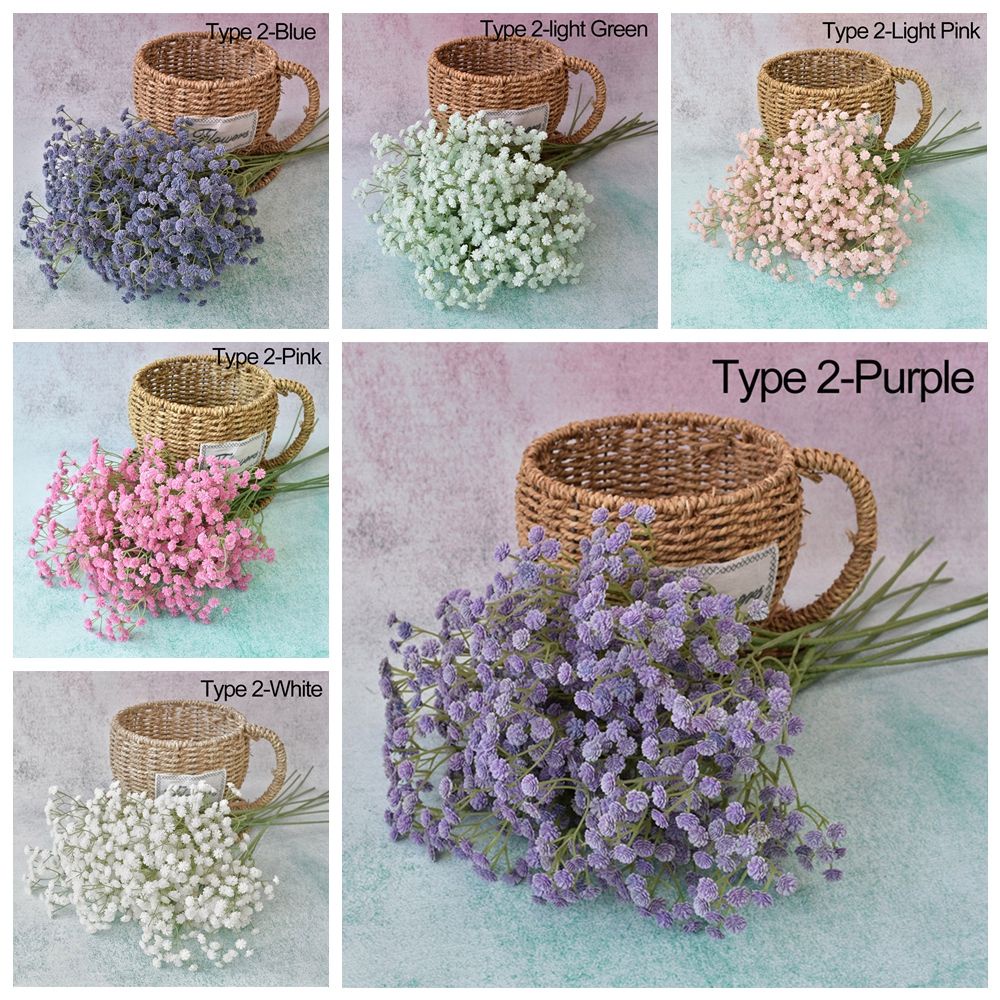 Bó hoa baby giả 108 bông trang trí nhà cửa/ tiệc cưới DIY