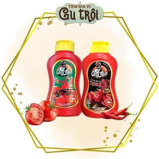 Combo: tương ớt gold 290gram + tương cà gold 290gram ông chà và