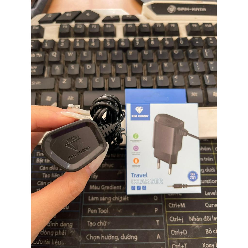 Sạc chân kim 6101 hàng kim cương mã 730.bảo hành 12 tháng