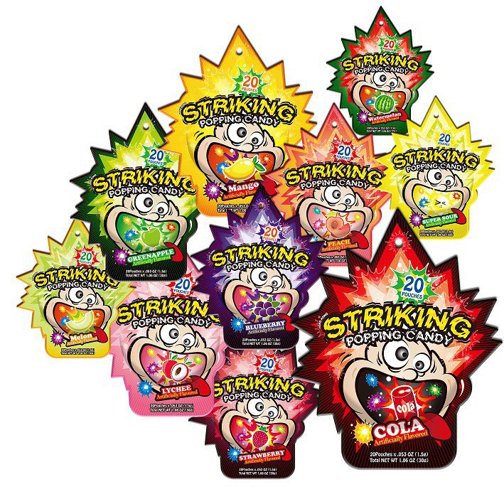 Kẹo nổ Striking Popping Candy 20 cái nhỏ