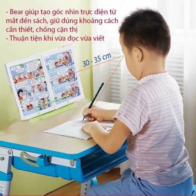 Giá kẹp sách chống cận