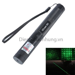 Đèn pin laser 303 tia xanh - kèn len vạn hoa nhiều chế độ sáng
