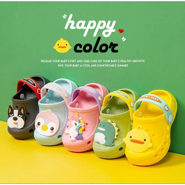 Dép cho bé Cheerful Mario, sục cross cho bé trai bé gái siêu nhẹ chống trơn trượt chính hãng