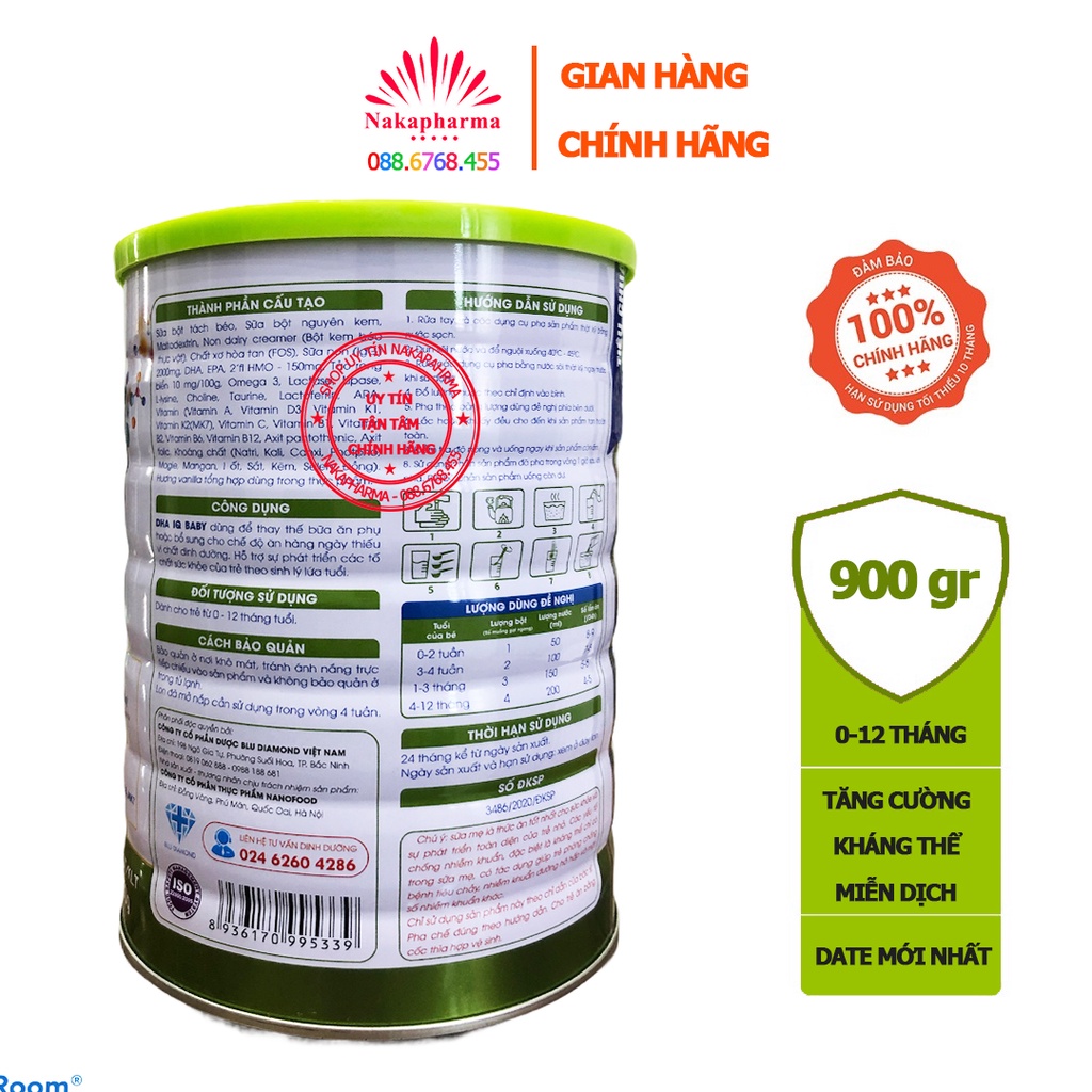 Sữa bột DHA IQ Baby Colostrum 900g