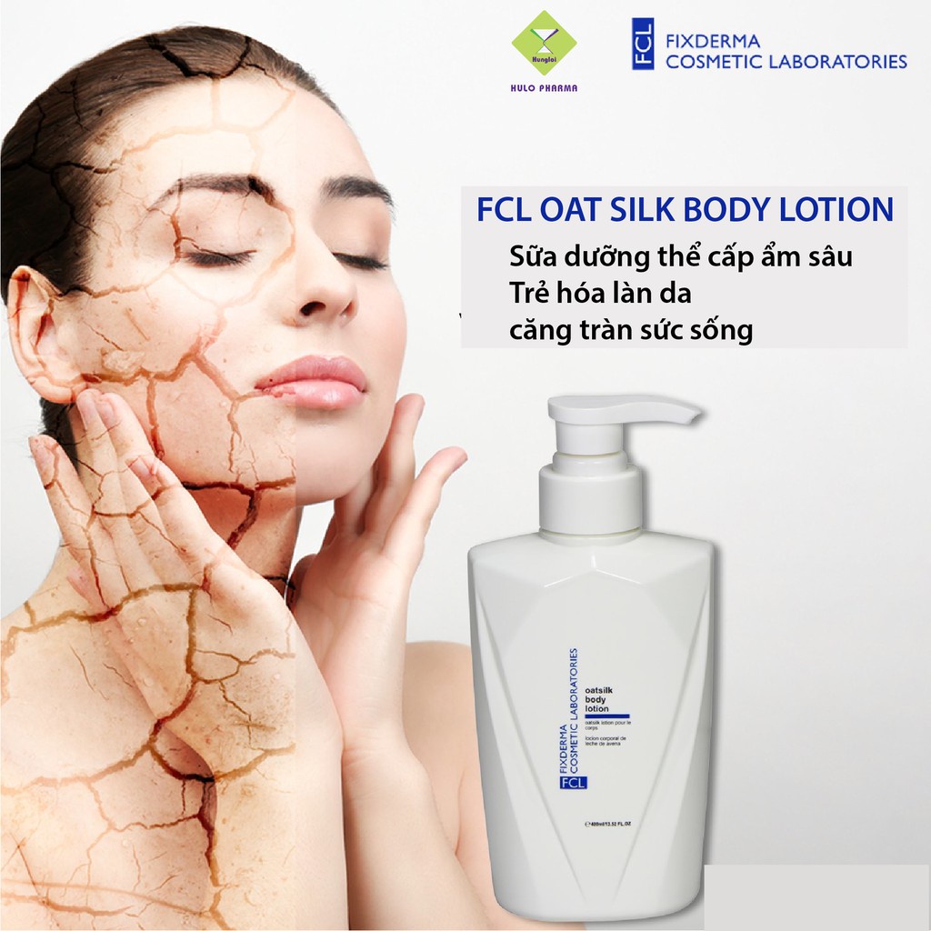 Dưỡng Ẩm Cho Da Nhạy Cảm, Chống Lão Hoá Da Fcl Oat Silk Body Lotion 400ml