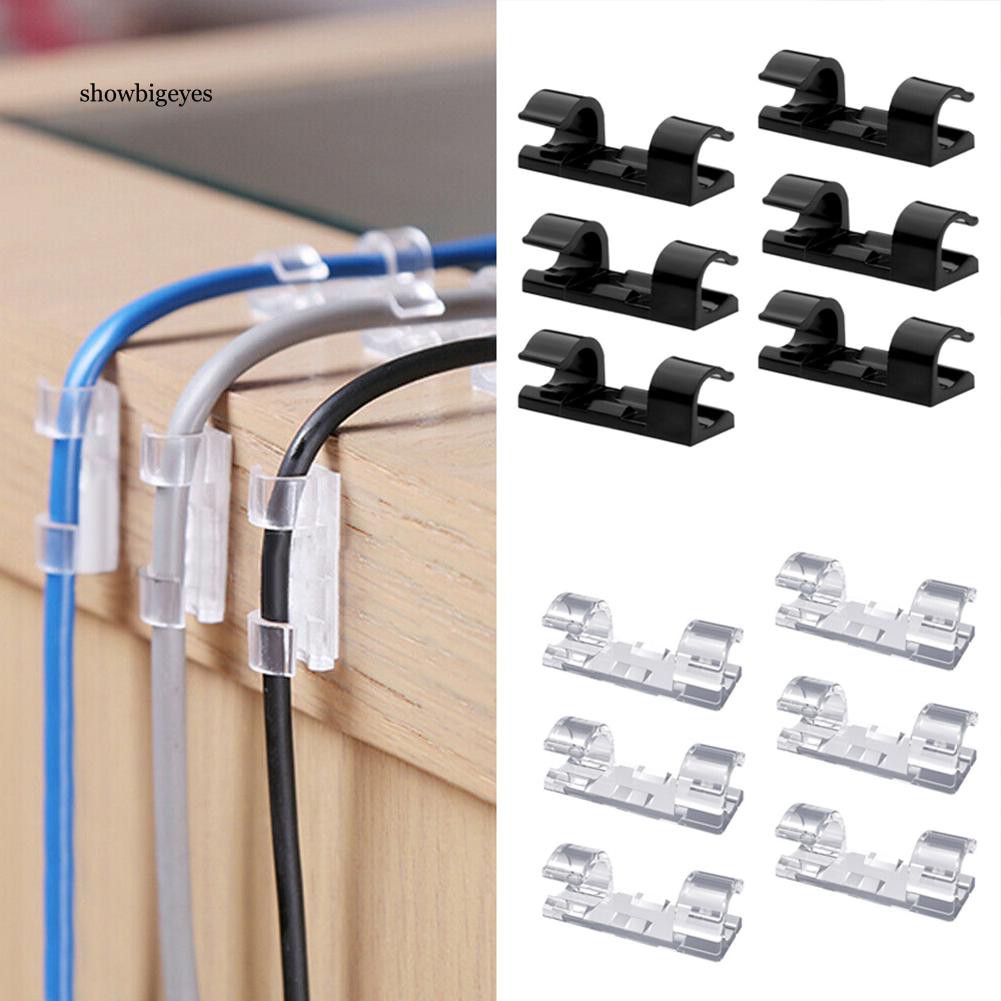 Set 20 / 40 Kẹp Giữ Dây Cáp Tự Dính Tiện Lợi Giá Đỡ