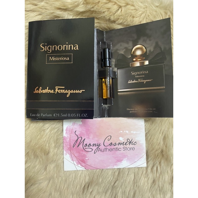 Vial Mẫu thử nước hoa nữ Salvatore Ferragams Signorina Misteriosa/Ribelle edp 1.5ml Italy