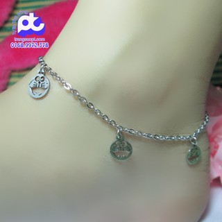 Lắc chân inox không đen nữ cao cấp - gl3_dc_48