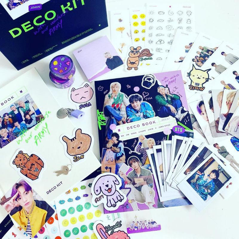 VStore - duyendo97  BTS DECO KIT 2022 - BỘ ĐỒ CHƠI CARD BO GÓC DECO KIT CÙNG BTS