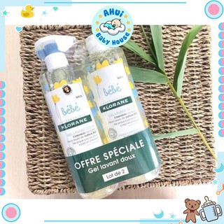 Sữa tắm gội 2 in 1 klorane bebe cho bé sơ sinh pháp