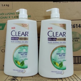 DẦU GỘI CLEAR SẠCH GÀU  BẠC BÀ MÁT LẠNH 1.4kg