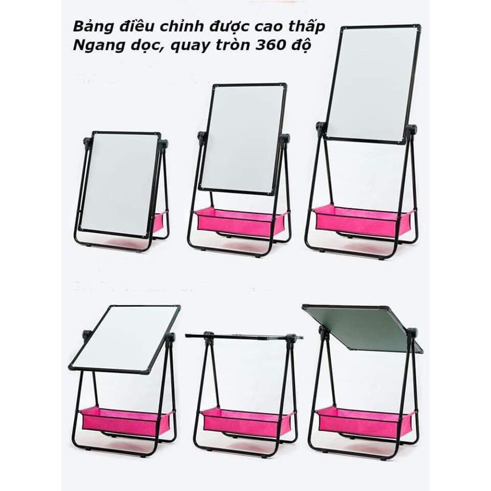 Bảng tập vẽ 2 mặt cho bé từ 2 đến 10 tuổi (48*53), Flipchart Cho Bé Vừa Học Vừa Chơi