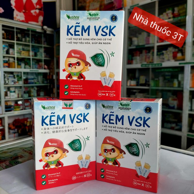 Kẽm VSK - Dạng thạch siêu ngon, Cho hệ tiêu hóa khỏe, bé yêu cao lớn, thông minh.