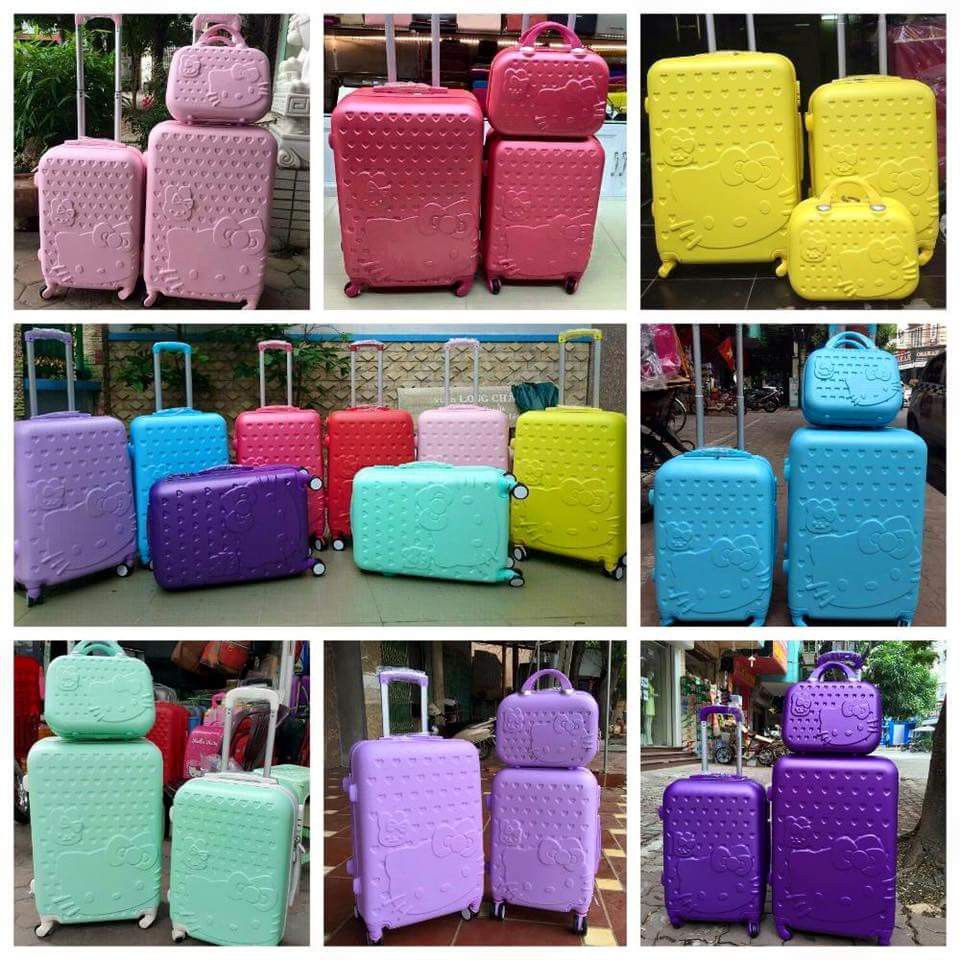 Vali nhựa HELOKITY hàng SUPPER SỊN combo vali size 24ing+cop 740k