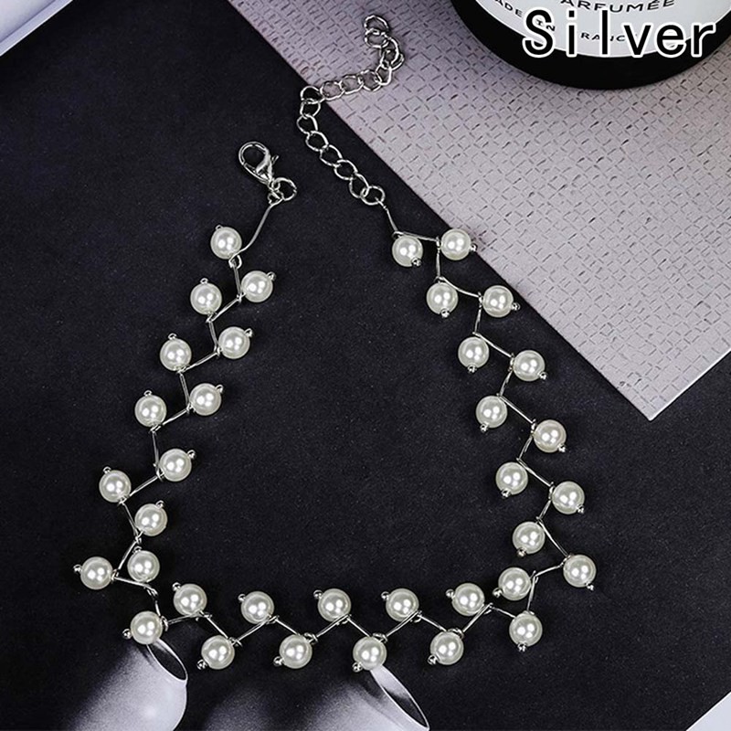Vòng cổ gắn hạt ngọc trai giả thời trang thanh lịch cho nữ