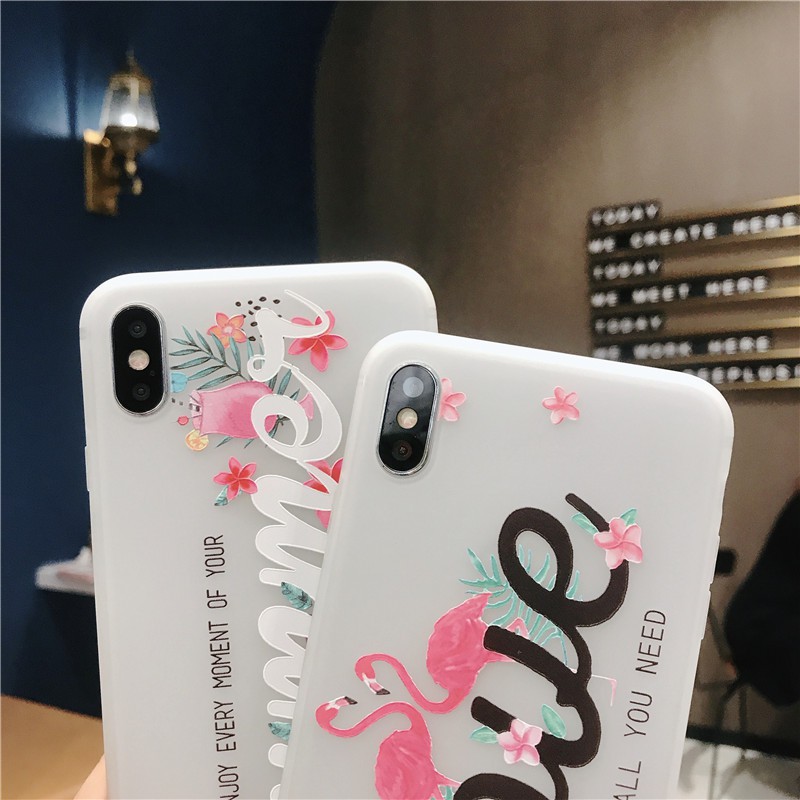 Ốp TPU phong cách hoa mùa hè sang trọng iphone 6 plus 6s plus 7 8 X XS XR XS MAX a39