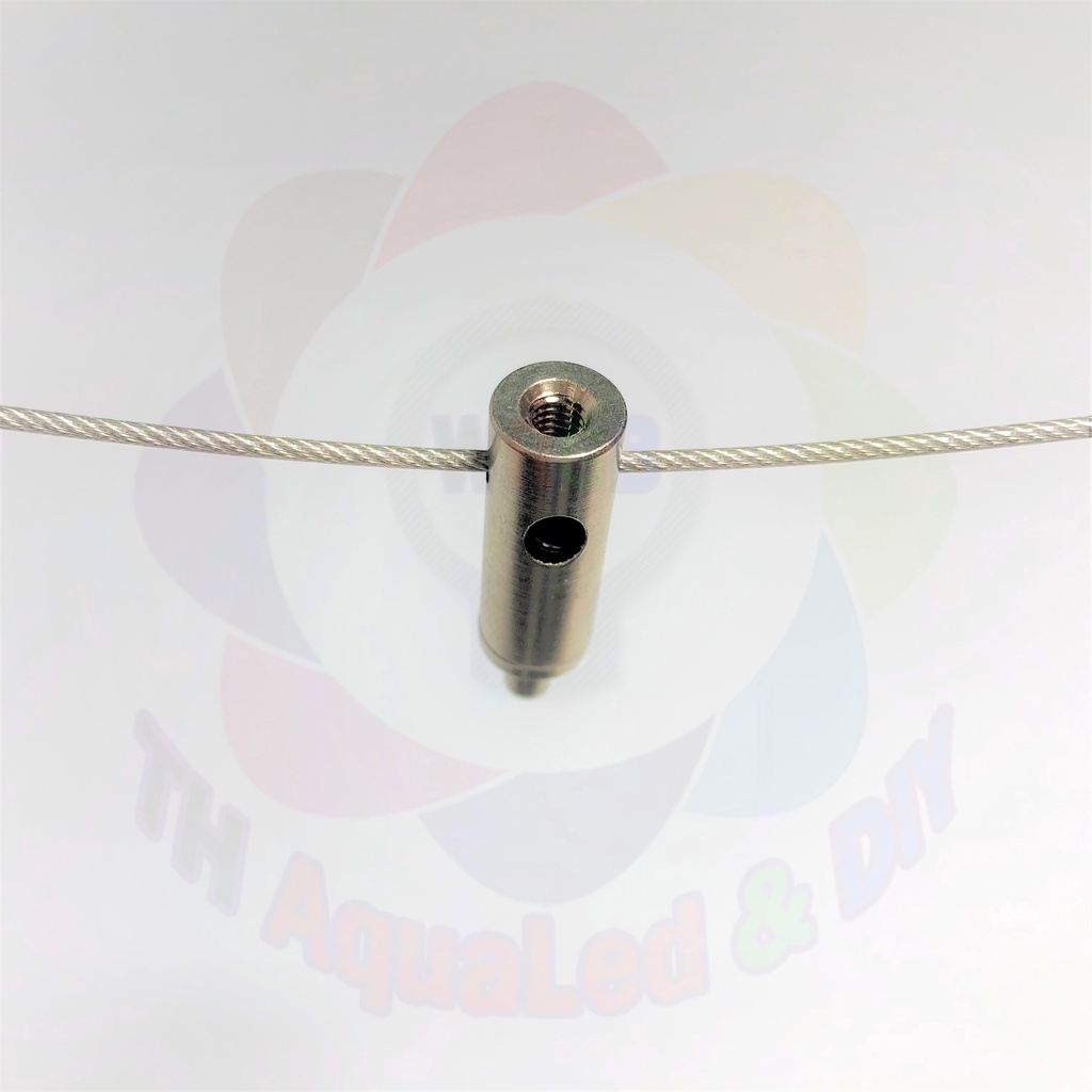 Ốc chia dây cáp, chất liệu Niken chống rỉ sét, có nút neo giữ cáp chắc chắn, dùng để chia và treo dây cáp
