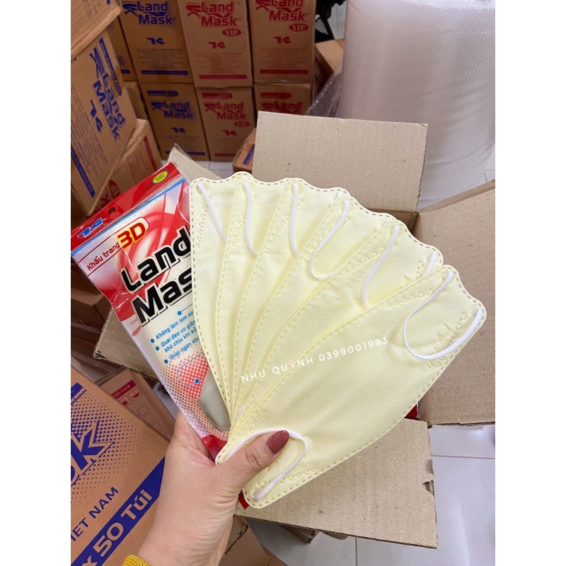 Khẩu trang 3d mask, khẩu trang LAND MASK KF94 phong cách hàn quốc, chống bụi kháng khuẩn ,bộ y tế khuyên dùng sét 6 cái | BigBuy360 - bigbuy360.vn