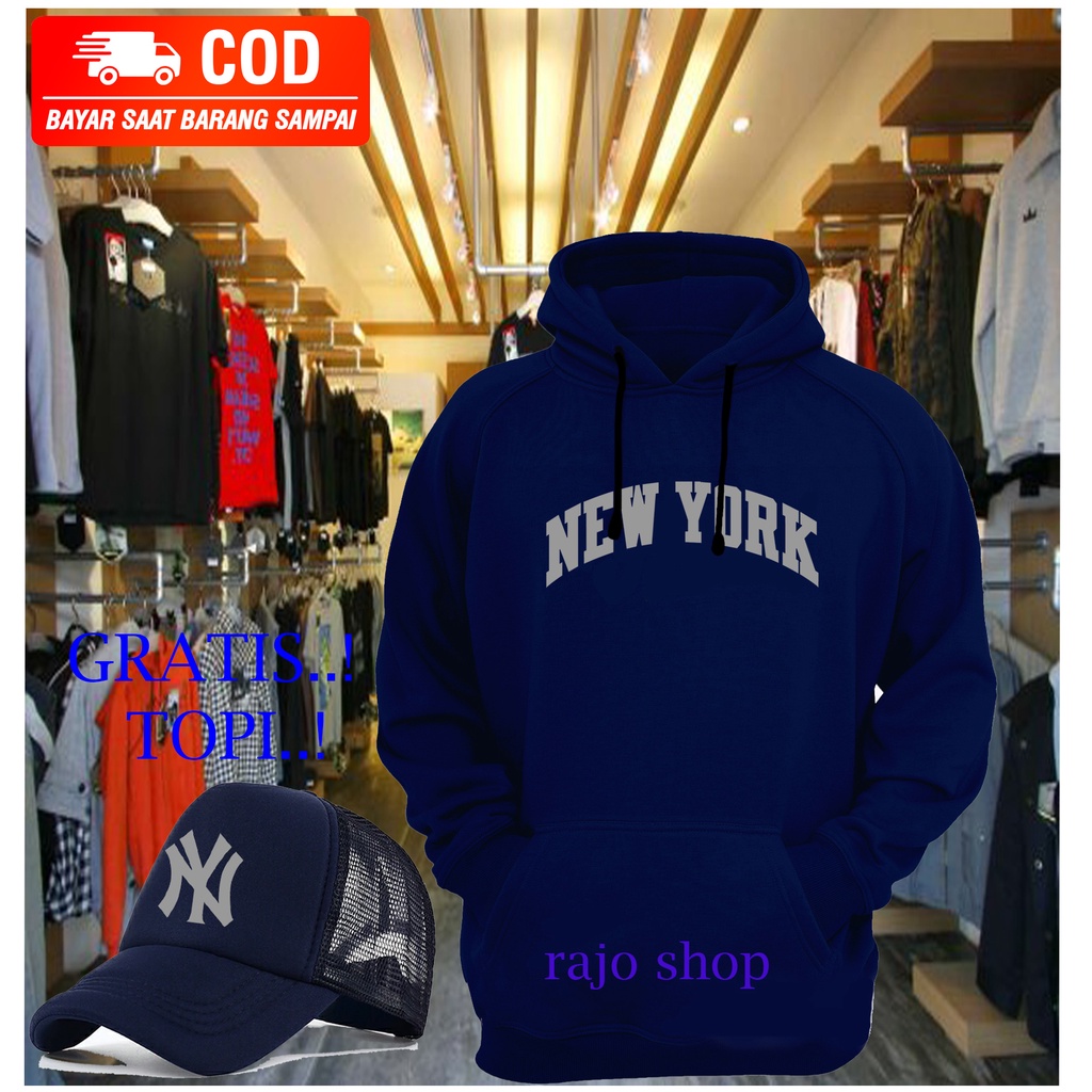 Áo khoác hoodie có mũ trùm đầu cực ngầu Áo thun tay ngắn in chữ HODIE NEW YORK TEX ABU