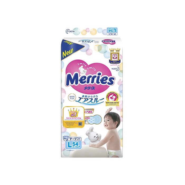 Tã dán Merries M64 Nhật Bản (cho bé từ 6-11kg)