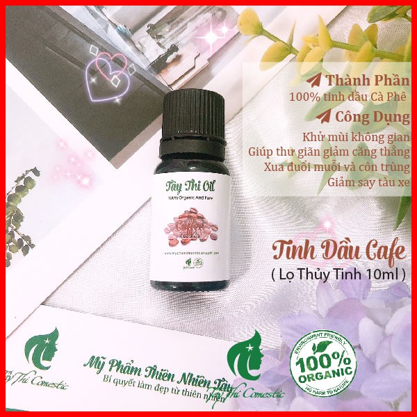 Tinh Dầu Cà Phê Nguyên Chất Tây Thi Lọ Thủy Tinh 10ml