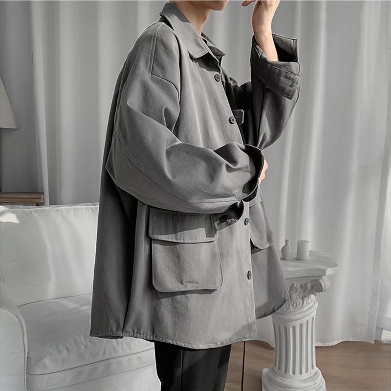 Áo Khoác Nam Mỏng Trơn áo khoát nam Dáng Rộng áo khoác nữ Phong Cách Hàn Quốc áo khoác gió nam Thời Trang áo khoác gió nữ Unisex