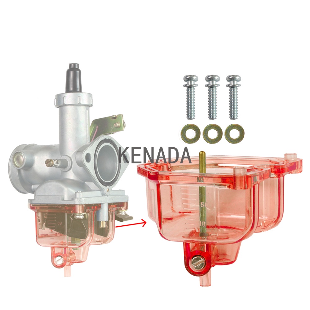Bình xăng bát nổi Buồng Trong Suốt Chắn Dầu Cho Keihin Honda Vento Italika Akt Dinamo Zanella Yumbo Dafra keeway 100-300CC