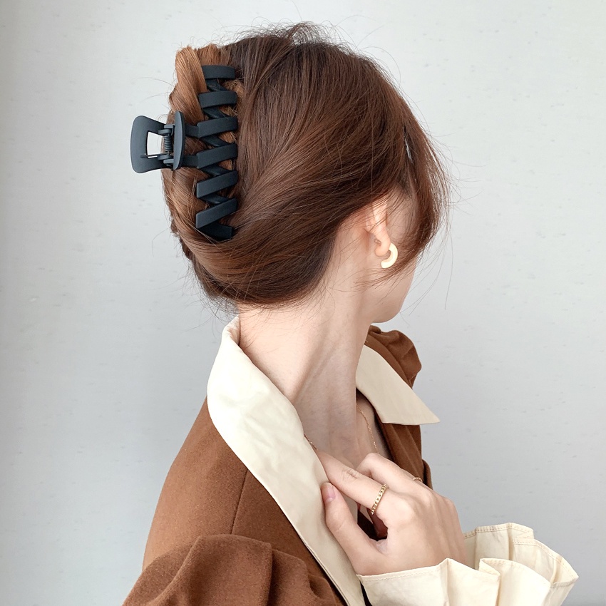 Kẹp tóc màu đen phong cách Hàn Quốc thời trang cho nữ