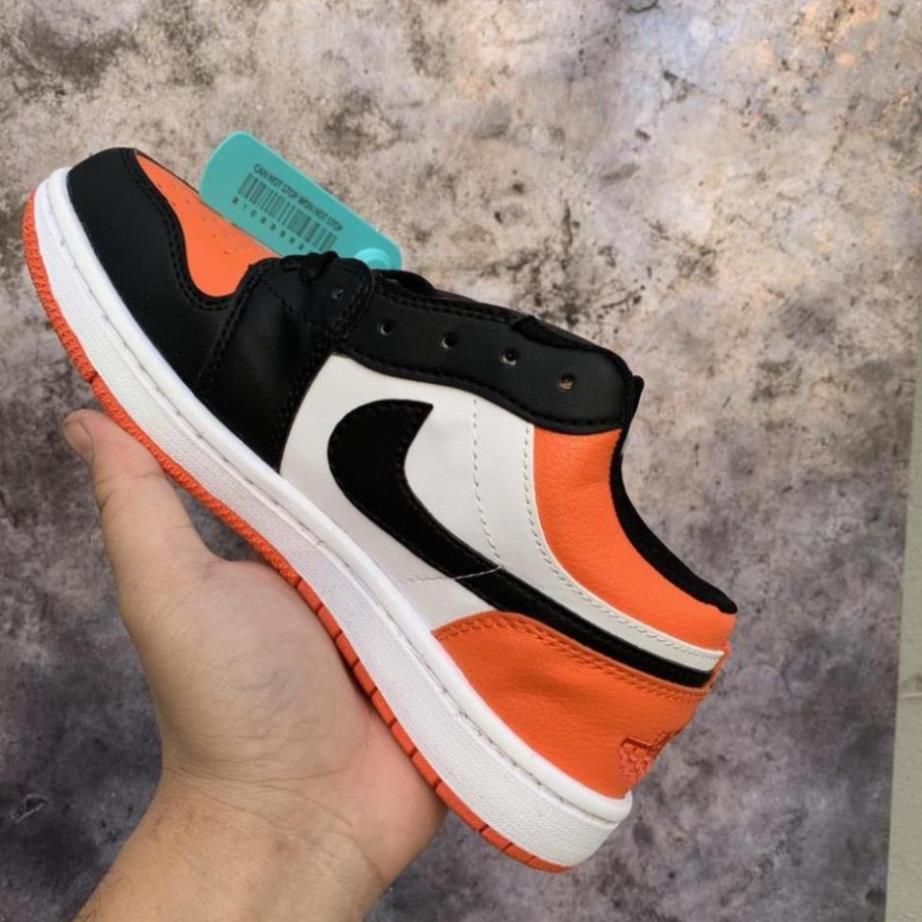 Giày sneaker JORDAN 1 CAM THẤP CỔ hot trend nam nữ, Giày thể thao JD1 cam thấp dùng đi học,tập gym,chạy bộ