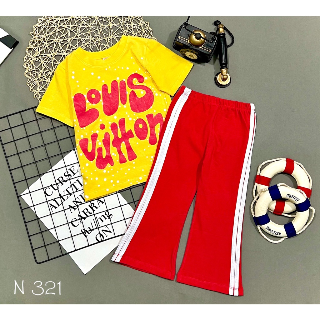 [22-35kg] Bộ bé gái size đại thể thao áo tay ngắn quần dài thun cotton 4 chiều Jennie kids J501