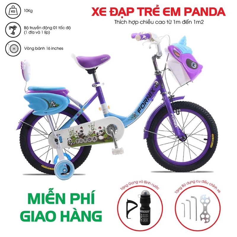 (CHÍNH HÃNG) Xe đạp trẻ em Fornix Panda- bảo hành 12 tháng