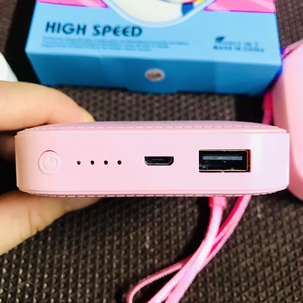 Sạc Dự Phòng Mini Power Bank  10000 mAh Nhỏ Gọn, Dễ Thương