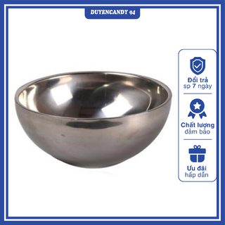 Bát inox chống nóng,bát 2 lớp cách nhiệt size 14-20cm