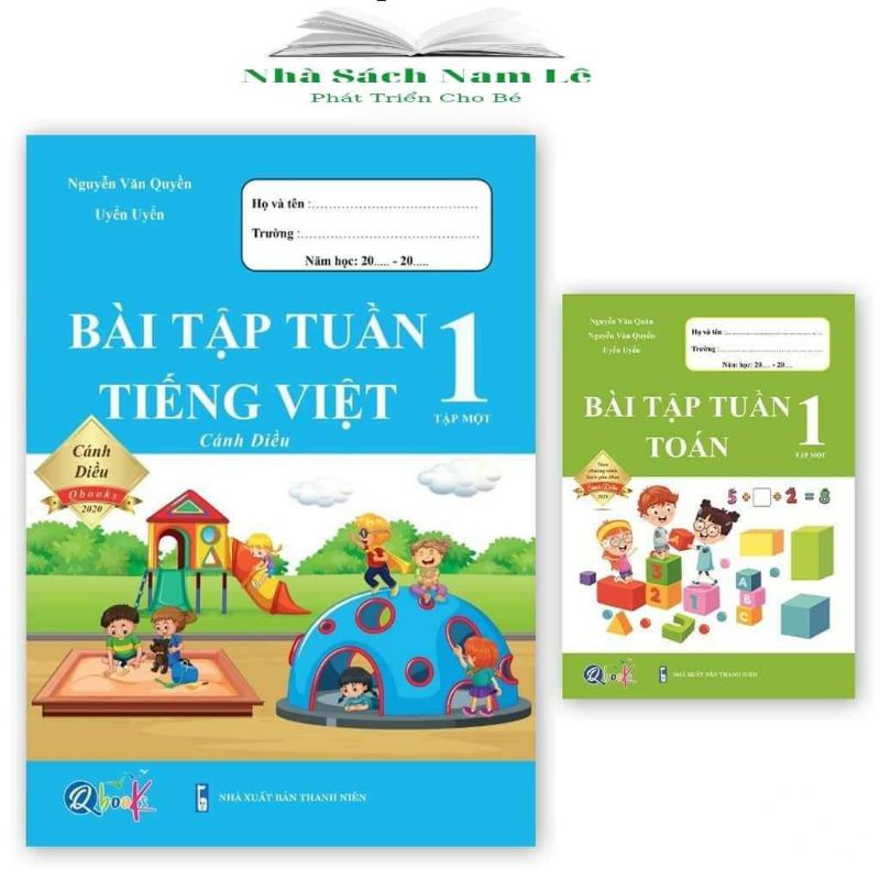 Sách - Bài Tập Tuần Toán Và Tiếng Việt Lớp 1 - Cánh Diều - Học Kỳ 1