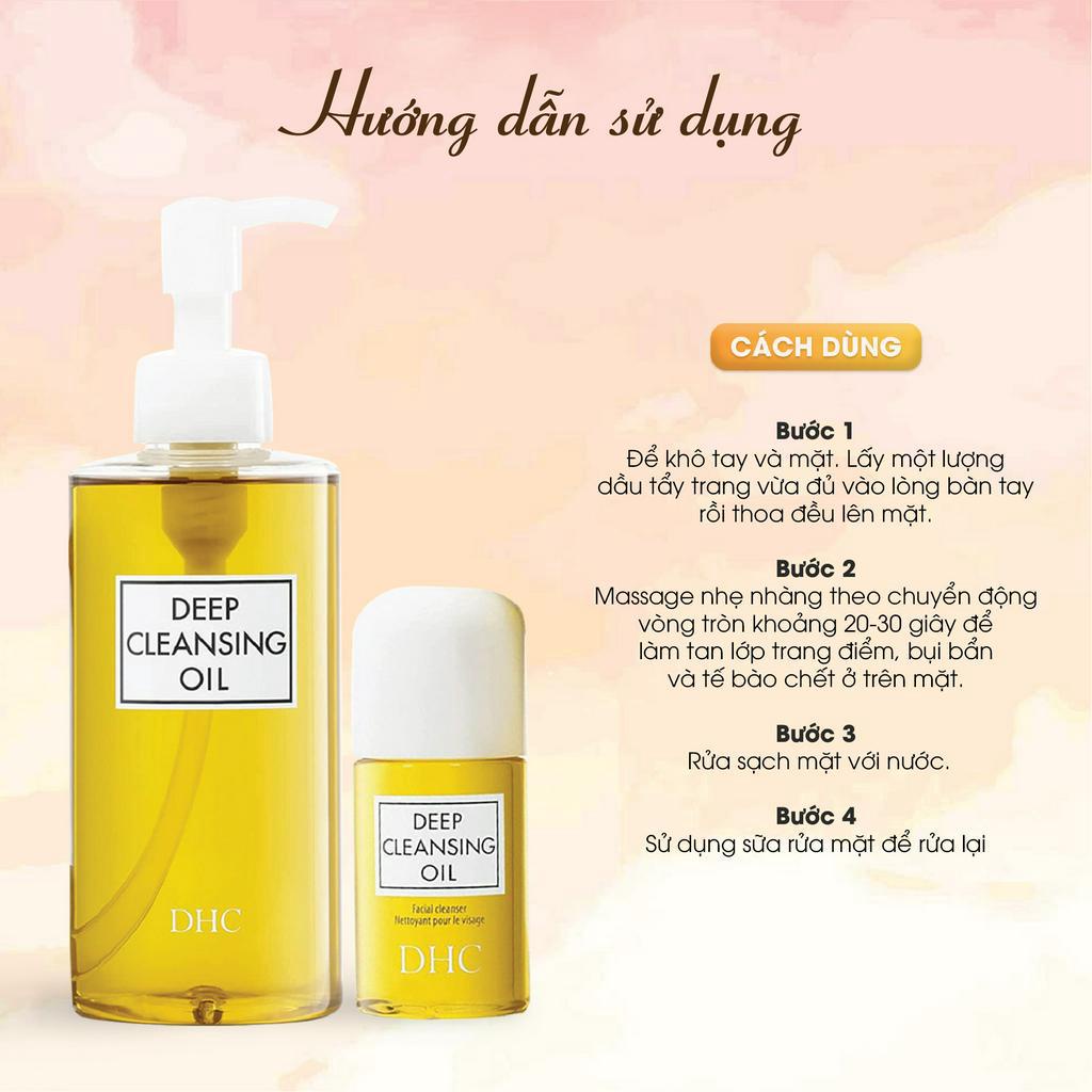 Dầu tẩy trang Olive DHC 70- 120- 200ml deep cleansing oil hỗ trợ làm sạch sâu làn da