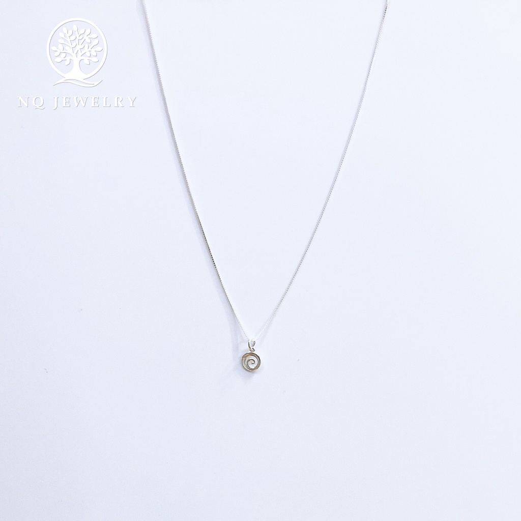 Dây chuyền bạc mặt xoắn ốc - NQ Jewelry