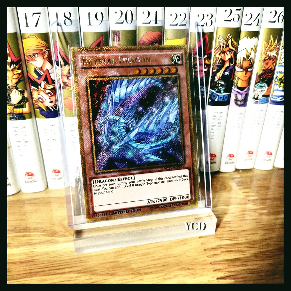 Thẻ bài yugioh chính hãng Krystal Dragon – Gold Secret Rare