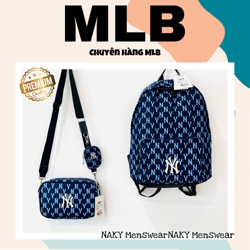 Balo MLB Xanh Navy Và Túi Đeo Chéo MLB Siêu Phẩm [video thật]